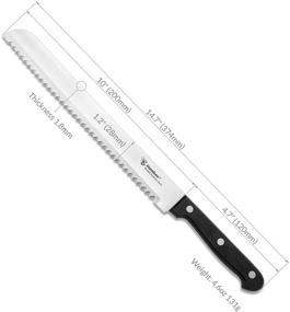 img 3 attached to HUMBEE Chef Stainless Serrated Professional