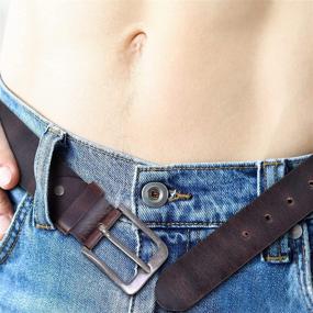 img 1 attached to Clifton Heritage Men's Leather Belt - Stylish Men's Accessories for Belts