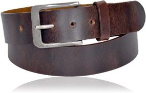img 4 attached to Clifton Heritage Men's Leather Belt - Stylish Men's Accessories for Belts