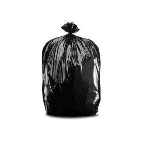 img 2 attached to 🗑️ Plasticplace 55-60 Gallon Trash Bags │ 1.0 Mil │ Heavy Duty Black Garbage Can Liners │ 38” x 58” (100 Count)