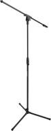 🎤 black adjustable microphone stand with tripod base, up to 85.75 inches, by amazon basics logo