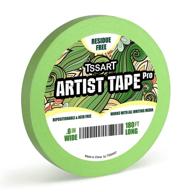 🖼️ tssart low tack artist tape pro for paper - ideal for drafting, art, watercolor painting, and paper media - acid-free, 0.6" wide, 180ft long logo