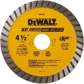 img 4 attached to 🪚 DEWALT Diamond Blade - 4-1/2-Inch - Dry/Wet Cutting - Continuous Rim - 7/8-Inch Arbor (DW4701)