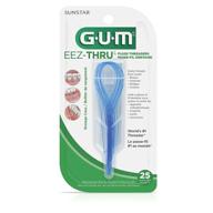 🦷 gum eez-thru floss threaders - pack of 2 (25 ct) | convenient dental flossing aids logo