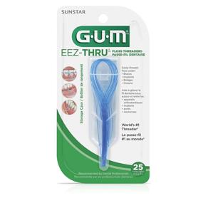 img 4 attached to 🦷 Gum Eez-thru Floss Threaders - Pack of 2 (25 Ct) | Convenient Dental Flossing Aids