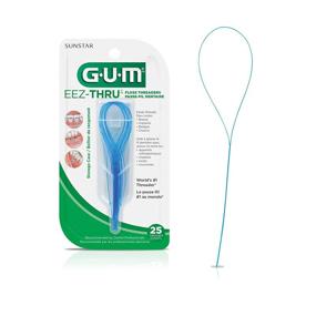 img 3 attached to 🦷 Gum Eez-thru Floss Threaders - Pack of 2 (25 Ct) | Convenient Dental Flossing Aids