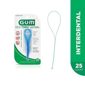 img 2 attached to 🦷 Gum Eez-thru Floss Threaders - Pack of 2 (25 Ct) | Convenient Dental Flossing Aids