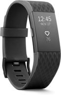 💪 fitbit charge 2 heart rate + fitness wristband, special edition gunmetal, large (us version) - enhanced for seo logo