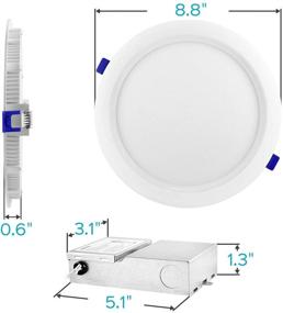 img 2 attached to ⚡️ Recessed Junction Dimmable Ceiling Industrial Electrical by Luxrite