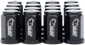 img 4 attached to Lightweight and Corrosion Resistant Black Flat Wheel Lug Nuts - APE RACING 16-Pack of ATV Quad Lugnuts, M10x1.25mm 17mm Hex Head, Forged 7075-T6 Aluminum Flat Base