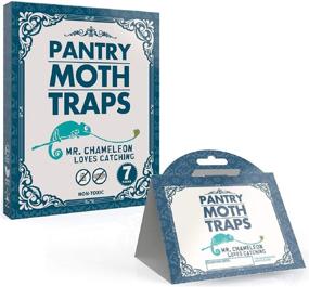 img 4 attached to 🦋 Prime Pantry Moth Traps by Mr. Chameleon - Powerful Pheromone Solution - Food Cupboard Sticky Glue Trap for Kitchen Moths (7 Pack)