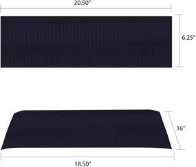 img 2 attached to 🔵 Navy Blue Replacement Canvas for Casual Home Director Chair: Enhance Comfort and Renew Style