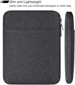 img 3 attached to 📱 Grey Sleeve Case for iPad Air 4 (12.9 Inch), Samsung Galaxy Tab A 10.1 Inch/S6 10.5 Inch, New iPad 7 10.2/ iPad Pro 10.5 11 Inch/iPad 6 5 4/9.7 Inch New iPad, and Surface Go 2018