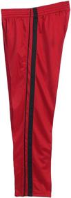 img 2 attached to Gioberti Boys Track Running Sport Athletic Pants: Elastic Waist and Zip Bottom for Enhanced Performance