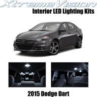 xtremevision interior led for dodge dart 2015 (10 pieces) pure white interior led kit installation tool logo