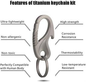 img 1 attached to Титановый карабин TISUR для мужчин - Тайцзи Эдишн