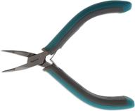 simply modern bent chain nose pliers by the beadsmith - 4.5 inches 🔧 (114mm), polished steel head, pvc grip handles, double-leaf springs - essential jewelry making tool logo