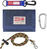 👝 convenient yet stylish: enough wallet lanyard keychain trifold men's accessories for effortless organization! logo