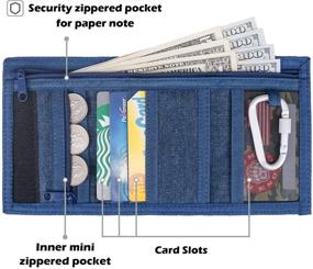 img 2 attached to 👝 Convenient Yet Stylish: Enough Wallet Lanyard Keychain Trifold Men's Accessories for Effortless Organization!