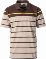 gioberti striped shirt: sleek and stylish pocketed medium men's clothing logo