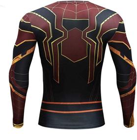 img 3 attached to 🏃 YUNYIYIS Men's Cosplay Compression Sports Fitness T-Shirt: Quick-Drying & Elastic for Efficient Running