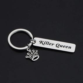 img 1 attached to 🔑 Killer Queen Keychain - Inspiring Gift for CENWA Fans