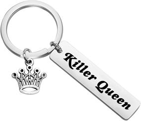 img 4 attached to 🔑 Killer Queen Keychain - Inspiring Gift for CENWA Fans