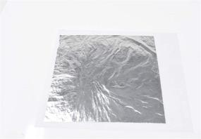 img 2 attached to Slofoodgroup Silver Leaf Hard Press Transfer Sheets - 25 Sheets of Firmly Attached Edible Silver for Culinary and Decorative Use