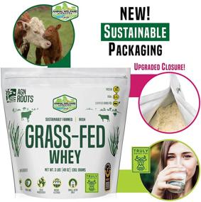 img 1 attached to AGN Roots Grassfed Whey Protein: Certified ASPCA Brand, Certified Grass Fed for Life, Unflavored, Informed Choice &amp; Sport, Sustainably Farmed &amp; Certified by A Greener World