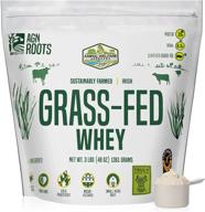 agn roots grassfed whey protein: certified aspca brand, certified grass fed for life, unflavored, informed choice &amp; sport, sustainably farmed &amp; certified by a greener world logo