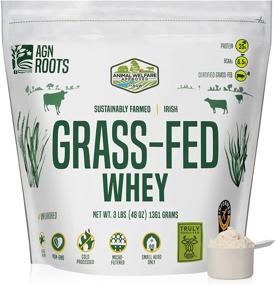 img 4 attached to AGN Roots Grassfed Whey Protein: Certified ASPCA Brand, Certified Grass Fed for Life, Unflavored, Informed Choice &amp; Sport, Sustainably Farmed &amp; Certified by A Greener World