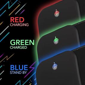 img 2 attached to 🖱️ I-Rocks IRC16E Premium Extended Large RGB Gaming Mouse Pad with 10W Wireless Fast Charger for Qi Devices: Samsung S8/9/10, iPhone Xs/XR, AirPods - 10 Color Effects LED Backlit, Non-Slip Rubber Base, 31.5"x12