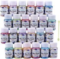 🌈 let's resin mica powder: stunning 24 color pigments for resin art, epoxy resin & candle making logo