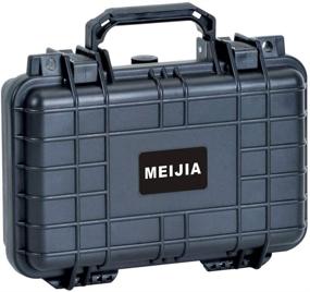 img 3 attached to MEIJIA All Weather Waterproof Camera Case with Foam - Portable Storage 📷 for Drones, Cameras, and Equipment (11.65 x 8.35 x 3.78 inches, Elegant Black)