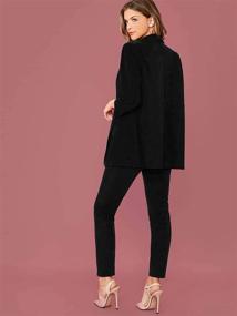 img 3 attached to 👚 SheIn Women's Elastic Sleeve Blazer - Stylish Women's Clothing