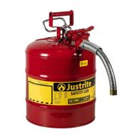 justrite galvanized accuflow: the ultimate flexible hazardous solution logo