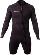 🏄 henderson men's thermoprene long sleeve front zipper 3mm shorty - high performance wetsuit for superior comfort and flexibility logo