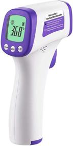 img 4 attached to Simzo Forehead Thermometers: Accurate Infrared Digital Thermometer for Babies, Kids, and Adults – Non-Contact, LCD Colorful Display (Batteries Not Included)