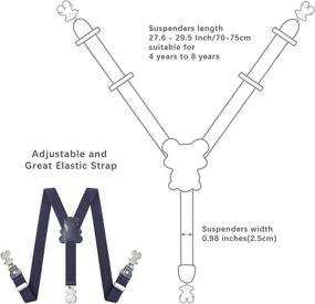img 3 attached to 👦 Регулируемые эластичные подтяжки для детских аксессуаров - Kajeer S 60CM