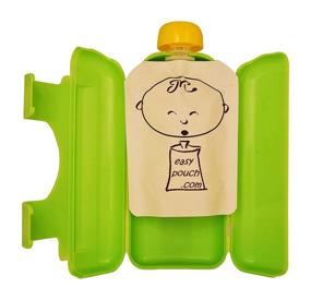 img 1 attached to 👶 EasyPouch Independence: The Ultimate No-Squeeze, Mess-Free Self-Feeding Utensil for Baby Food Pouches [2 Pack] – Model 852571005003 at Baby & Child Shop