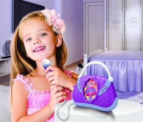 img 1 attached to 🎤 Unleash Your Inner Superstar with the Trolls Sing Along Boombox: Real Working Mic, Music Playback, and MP3 Player Connectivity!