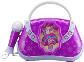 img 4 attached to 🎤 Unleash Your Inner Superstar with the Trolls Sing Along Boombox: Real Working Mic, Music Playback, and MP3 Player Connectivity!