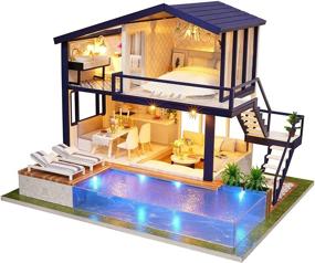 img 4 attached to 🏰 Enchanting Kisoy Romantic Dollhouse Miniature Apartment: Unleashing a Magical World of Delightful Charm