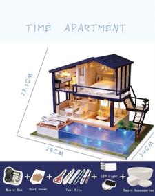 img 3 attached to 🏰 Enchanting Kisoy Romantic Dollhouse Miniature Apartment: Unleashing a Magical World of Delightful Charm