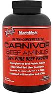 enhance muscle growth with muscle 💪 meds carnivor beef aminos: a revolutionary protein supplement logo