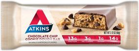 img 2 attached to 🍫 Atkins Protein-Rich Meal Bar, Chocolate Chip Cookie Dough, Keto Friendly, 5 Count (Pack of 6): Satisfying Protein Bars for Keto Dieters!