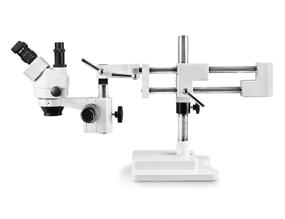 img 3 attached to 🔬 Vision Scientific VS-5F Simul-Focal Trinocular Zoom Stereo Microscope: 10x Widefield Eyepiece, 0.7X—4.5X Zoom, 7X—45x Magnification, Double Arm Boom Stand