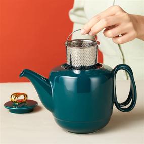 img 1 attached to 🍵 Entwined Porcelain Stainless Infuser by ZENS