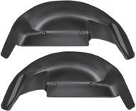 🚗 husky liners rear wheel well guards for 2006-2014 ford f-150 - black, model 79101 logo