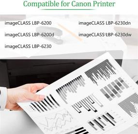 img 3 attached to 🖨️ GREENCYCLE Canon 126 CRG-126 CRG126 3483B001 Toner Cartridge Replacement for ImageClass LBP6200d LBP6230dw Printer (Black, 1 PK)